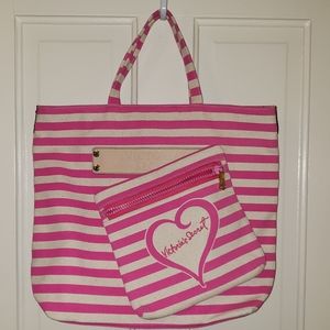 Victoria's Secret tote with pouch